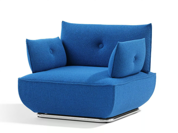 DUNDER - Upholstered armchair with armrests by Blå Station - view 2